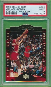 1996-97 Upper Deck Collector's Choice A CUT ABOVE #CA1 Michael Jordan PSA 9 MINT - Picture 1 of 2