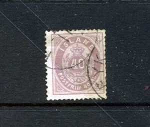 Iceland 18 Canc Red Violet 40a AV839 - Picture 1 of 1