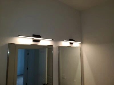 Kuzco Vega Minor 36" LED Vanity, Black/White Acrylic Diffuser - VL18236-BK