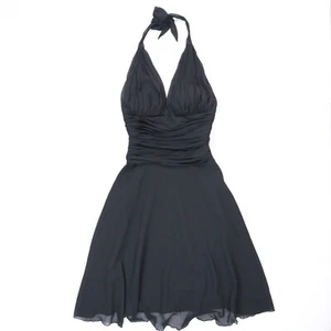Vintage Forever 21 Dress Womens Small 100% Silk Black Babydoll Whimsy Fairy Y2K - Picture 1 of 5