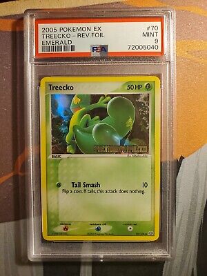 Treecko PSA 9 70/106 Ex Emerald REVERSE Holo 2005 Pokemon Card