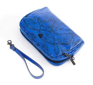 PurseN Clutch Schminkkoffer mit Armband (Blue Allure) kleine Geldbörse Organizer - Bild 1 von 2