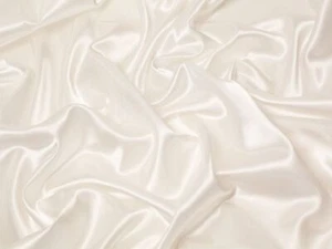 Minerva Satin Acetate Lining Fabric White - per metre - Picture 1 of 6