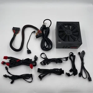 PowerSpec PSX 650GFM 80 Plus Gold ATX Fully Modular Power Supply, Black - Afbeelding 1 van 5
