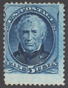 US Sc# 185 *UNUSED NG H* { 5c ZACHARY TAYLOR } SOFT POROUS PAPER OF 1879 CV$ 220 - Picture 1 of 6