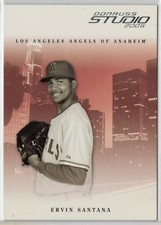 2005 DONRUSS STUDIO #5 ERVIN SANTANA RC - LOS ANGELES ANGELS OF ANAHEIM