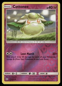Cottonee Reverse Holo 147/236 SM - Cosmic Eclipse Pokemon - Picture 1 of 2