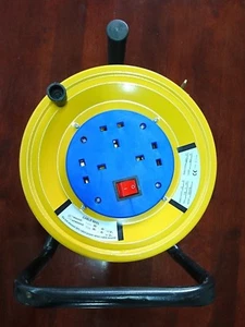  Nuevo carrete de cable de extensión de 3 pandillas 20 m, 40 m construcción de viviendas alta calidad 16A - Imagen 1 de 14