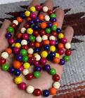 45" hand knot mix color howlite round bead necklace/(y427-w2.5)