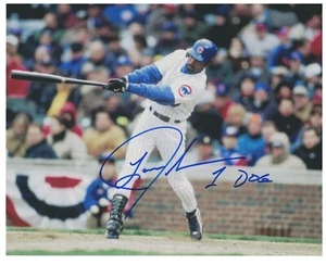 Lance Johnson Signed Autographed 8x10 Photo Chicago Cubs #1 Dog - Picture 1 of 1