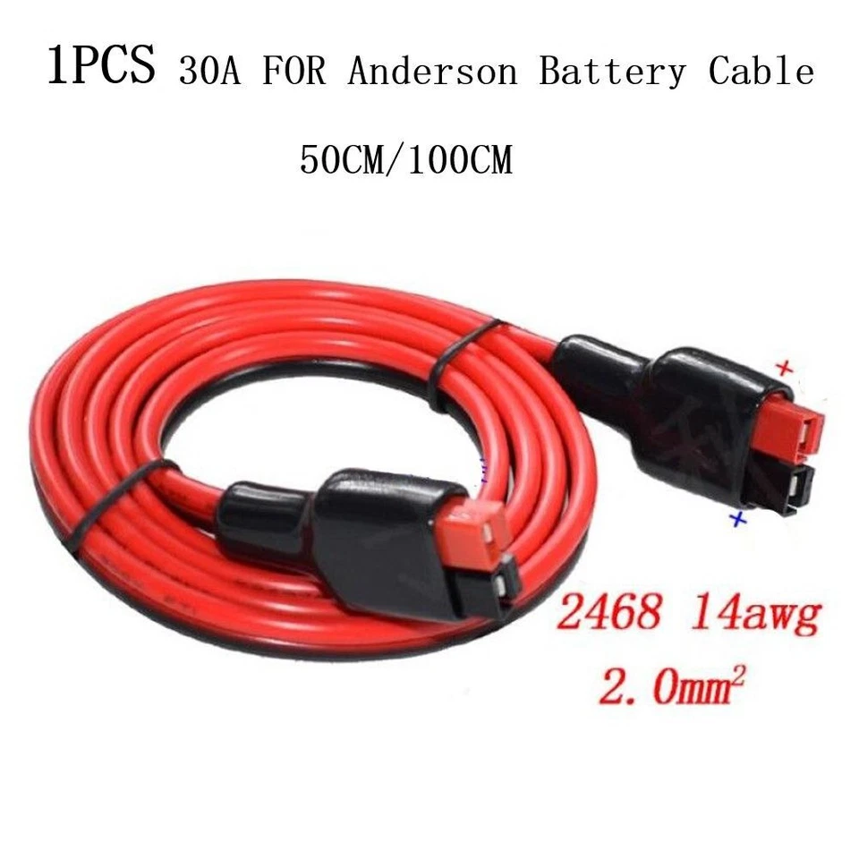 Heavy Duty For Anderson Connector Cable Professional Grade 50cm/100cm Length