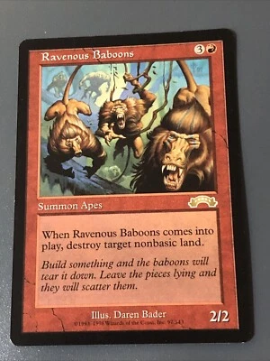 Ravenous Baboons X1 Exodus Ex Condition See Pics Front/back - Image 1 of 2