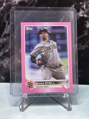 2022 Topps Series 2 Mini #414 Blake Snell Pink 4/25 - Image 1 of 2