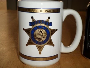 [ SHERIFF ] SAN LUIS OBISPO COUNTY, JUMBO SIZE, Ceramic Coffee Mug / Cup, Vint - Picture 1 of 12