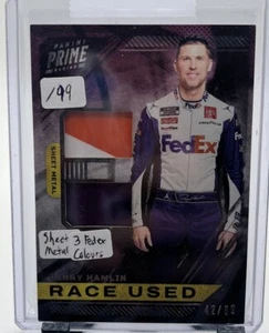 Denny Hamlin Dual Race Used Sheet Metal Relic /99 2023 Prime Racing #RUD-DHA - Picture 1 of 3