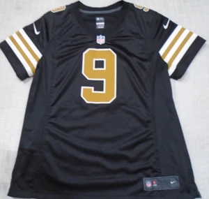 Drew Brees #9 New Orleans Saints NFL NIKE On Field Black Jersey Size XL Women's - Picture 1 of 2