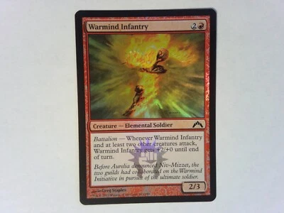 Foil Warmind Infantry	 Gatecrash - Magic the Gathering Mtg Red - Image 1 of 2