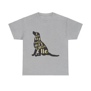 Camiseta unisex de algodón pesado I Love Big Mutts And I Cannot Lie Big Dogs - Imagen 1 de 21