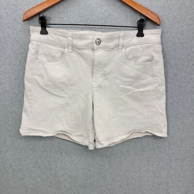 American Eagle Super Stretch AEO Twill Midi white Shorts - Image 1 of 4
