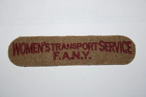 TÍTULO DE HOMBRO DE TELA DE MUJER BRITÁNICA SERVICIO DE TRANSPORTE FANY ATS SOE FANY BUENA COPIA - Imagen 1 de 1