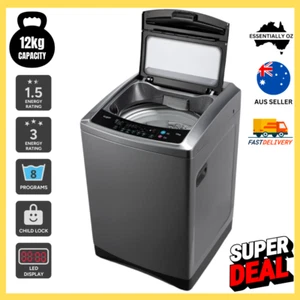 Top Load Washing Machine Graphite 12kg Gift for Efficient Hassle-Free AU Stock - Picture 1 of 12