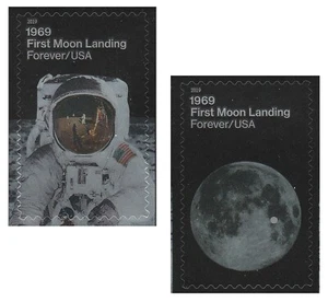 US 5399-5400 1969 First Moon Landing F single set 2 MNH 2019 - Picture 1 of 1