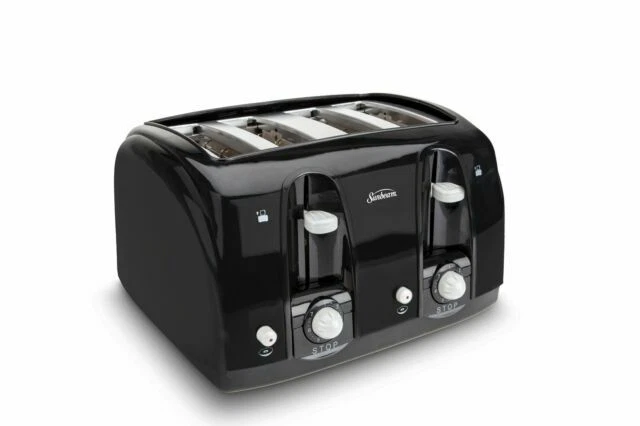 Sunbeam 003911100000 4-Slice Wide Slot Toaster - Black