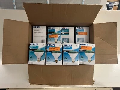 Qty. 18 Phillips Green BR38 Indoor/Outdoor Flood 100W Medium Base - New in Box - Image 1 of 4
