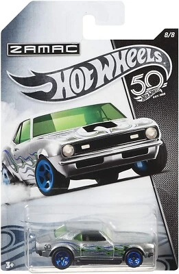 Hot Wheels Macchinine Rare Copo Camaro 1968 50th Anniversary Zamac FRN31 Mattel  - Immagine 1 di 2