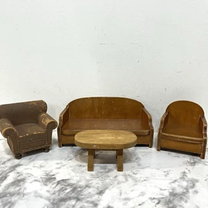 Vintage 4 Stück Maßstab 1:12 Wohnzimmer Puppenhaus Möbel Made in America - Bild 1 von 12