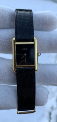 ¡Reloj Cartier Tank Vintage 925 Cuarzo Replateado Damas!! Foto 1 de 4