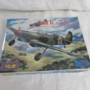 Yak-7V WWII Soviet Trainer military plane plastic MODEL ICM 48033 SEALED 1:48 - Picture 1 of 4