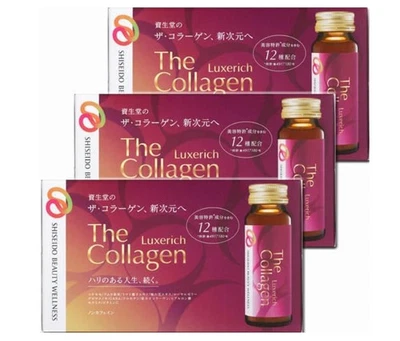 SHISEIDO The Collagen Luxe Rich Drink 50mL x 10 bottles x 3 boxes From Japan New - Image 1 of 3