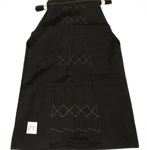 Men's Hakama Riding Kimono 75cm Pure Silk Brown Striped Used - Picture 1 of 4