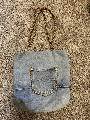 Book Bag Denim Handmade - Image 1 of 4