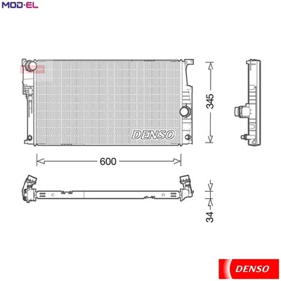 RADIATOR ENGINE COOLING DRM05004 FOR BMW 1/F2/F20/3/F3 B38B15A 1.5L 3cyl 1 F21 - Image 1 of 4