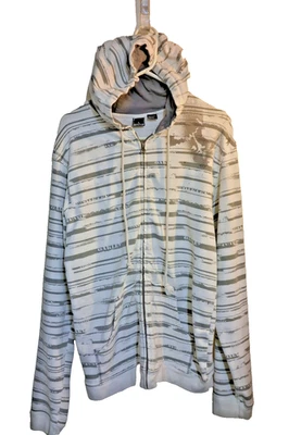 Sudadera con Capucha Oakley Y2K de Colección Cremallera Completa Suave, Bolsillos, Rayas Patinador Adulto Grande Foto 1 de 4