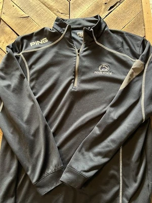Chaqueta Penn State Nittany Lions Para Hombre XL Azul PING Golf Performance 1/4 Cremallera Foto 1 de 4