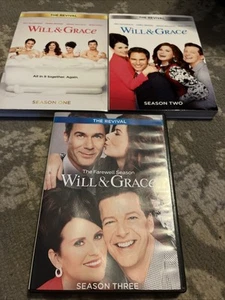 Will & Grace Revival DVD Seasons 1-3 NBC Eric McCormack Debra Messing Sean Hayes - Picture 1 of 18