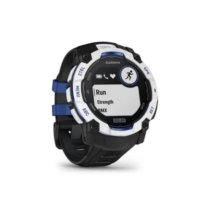 Garmin Instinct® 3 Solar 50mm Schwarz/Steinweiß mit Silikon-Wechselarmband 2...