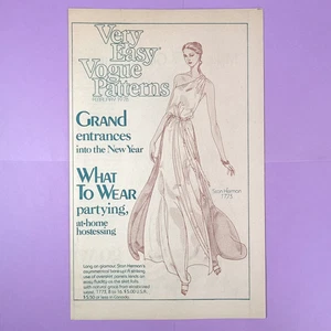 Very Easy Vogue Patterns Feb 1978 newsletter 1970s fashion Carson Pirie Scott - Picture 1 of 5