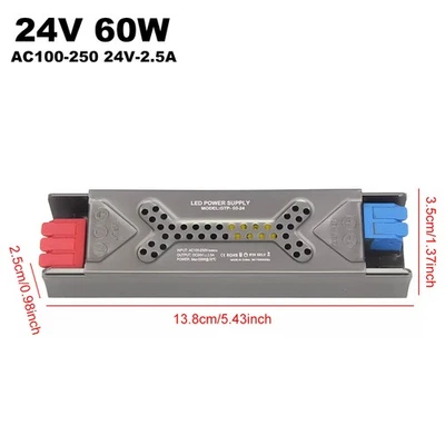 AC 110V~240V To DC 24V 2.5A 60W Power Supply Driver Transformer For LED Strip US - Image 1 of 4