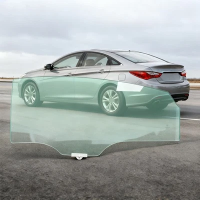 Rear Driver Side Door Window Glass For Hyundai Sonata 2011-2015 Fit 834103S010 - Image 1 of 4