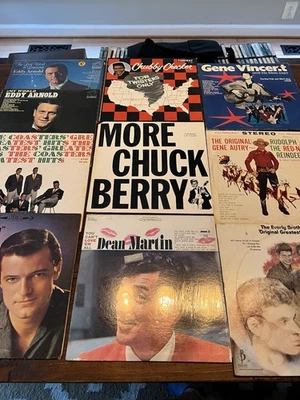 Lot Of Ten Vintage Vinyl Assorted Albums 1950s - 1970s - Image 1 of 4