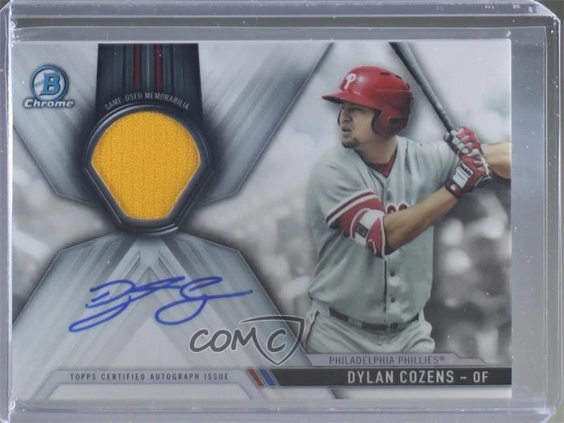 2017 Bowman Chrome Chrome Auto Relics /150 Dylan Cozens #CAR-DC Auto - Image 1 of 2