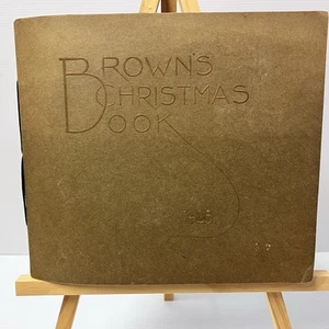 1925 BROWN’S Biglietti Auguri Natale Vintage Venditore Campionatore Catalogo LEGGI DISCO - Foto 1 di 24