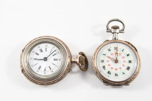 Q38X19- 2x Silber Taschenuhr um 1900 - Bild 1 von 12