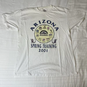 Vintage 2001 Arizona Diamondbacks Spring Training Native American Shirt Large - Picture 1 of 5