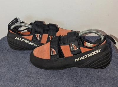 Zapatos de Escalada Mad Rock Flash Para Hombre Talla 7.5 Naranja Negro Gamuza Ajustables  Foto 1 de 4