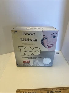 Pyrex Set 100th Anniversary 4 pc Polka Dot Red Bowl Measure Pie Plate 2015 NewLC - Picture 1 of 8